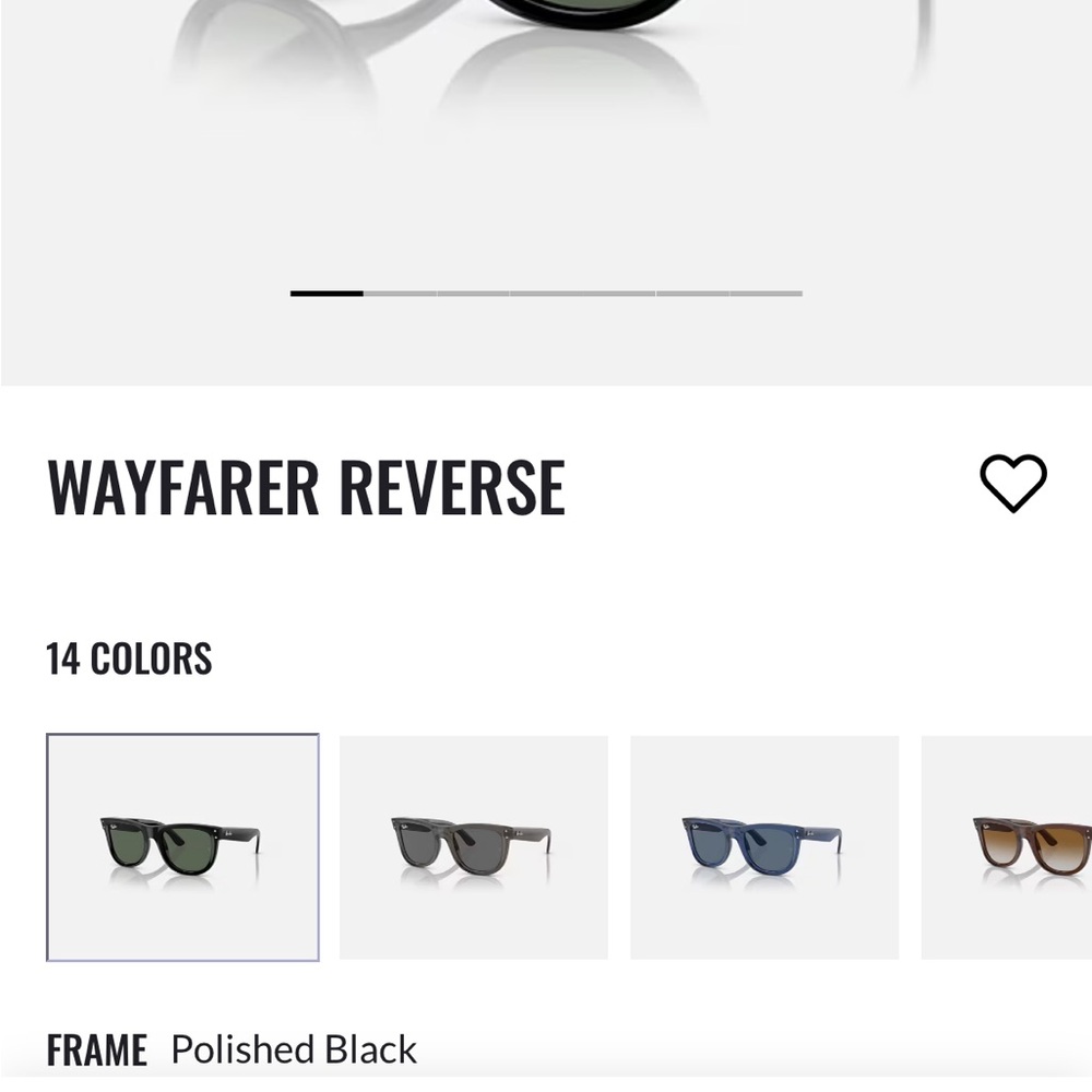 Ray-Ban Wayfarer Reverse Polished Black Sunglasses